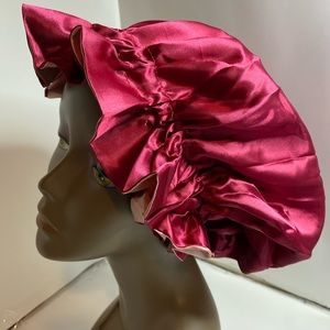 Double sides extra large satin bonnets